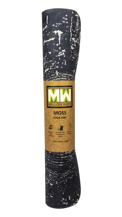 mata do jogi z kauczuku naturalnego z nadrukiem przekroju pni drzew mellow ways