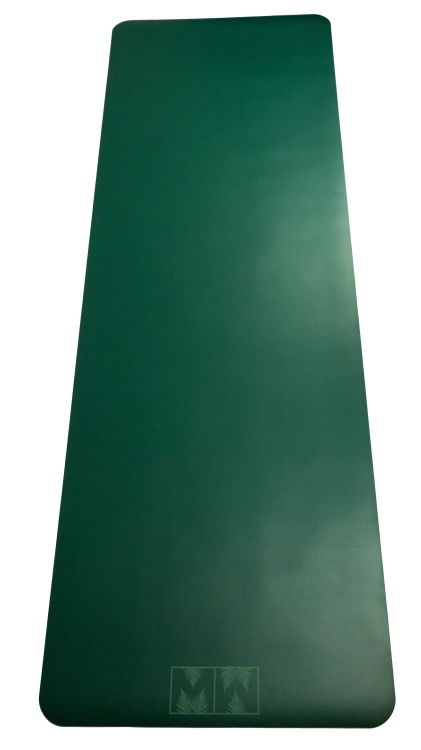 szmaragdowa mata do jogi minimalistyczna