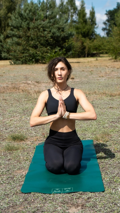 mata do jogi zielona z kauczuku