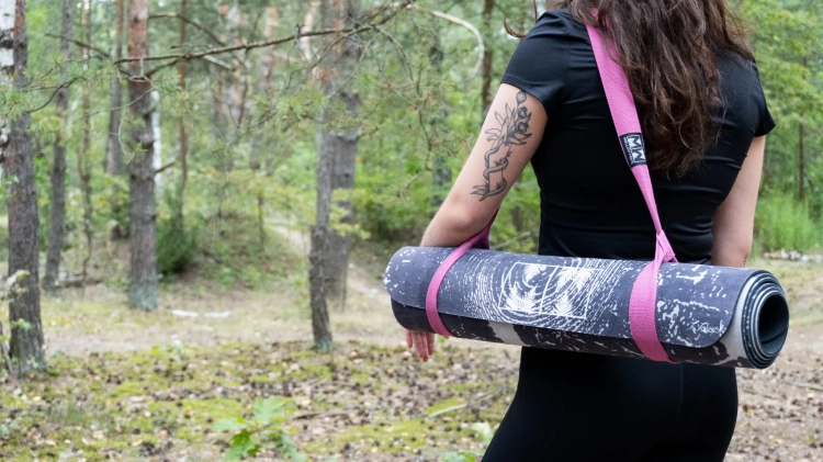 bawełniany pasek do noszenia maty do jogi