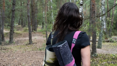 pasek z bawełny do noszenia maty do jogi