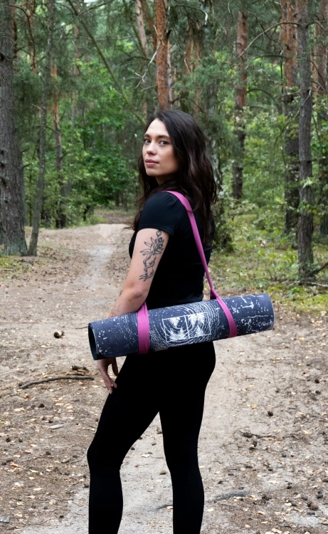 pasek do transportu maty do jogi bawełna