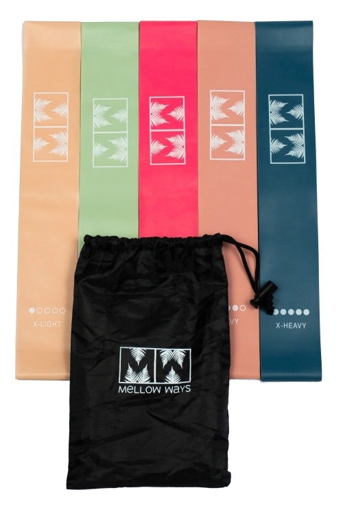 zestaw gum oporowych krótkich różowe