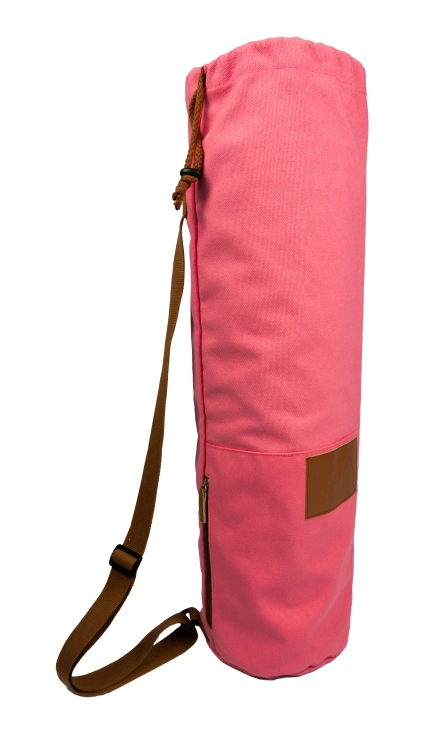 bawełniany pokrowiec na matę do jogi koralowy