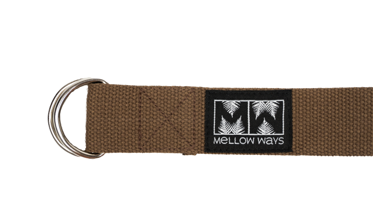 pasek do jogi brązowy